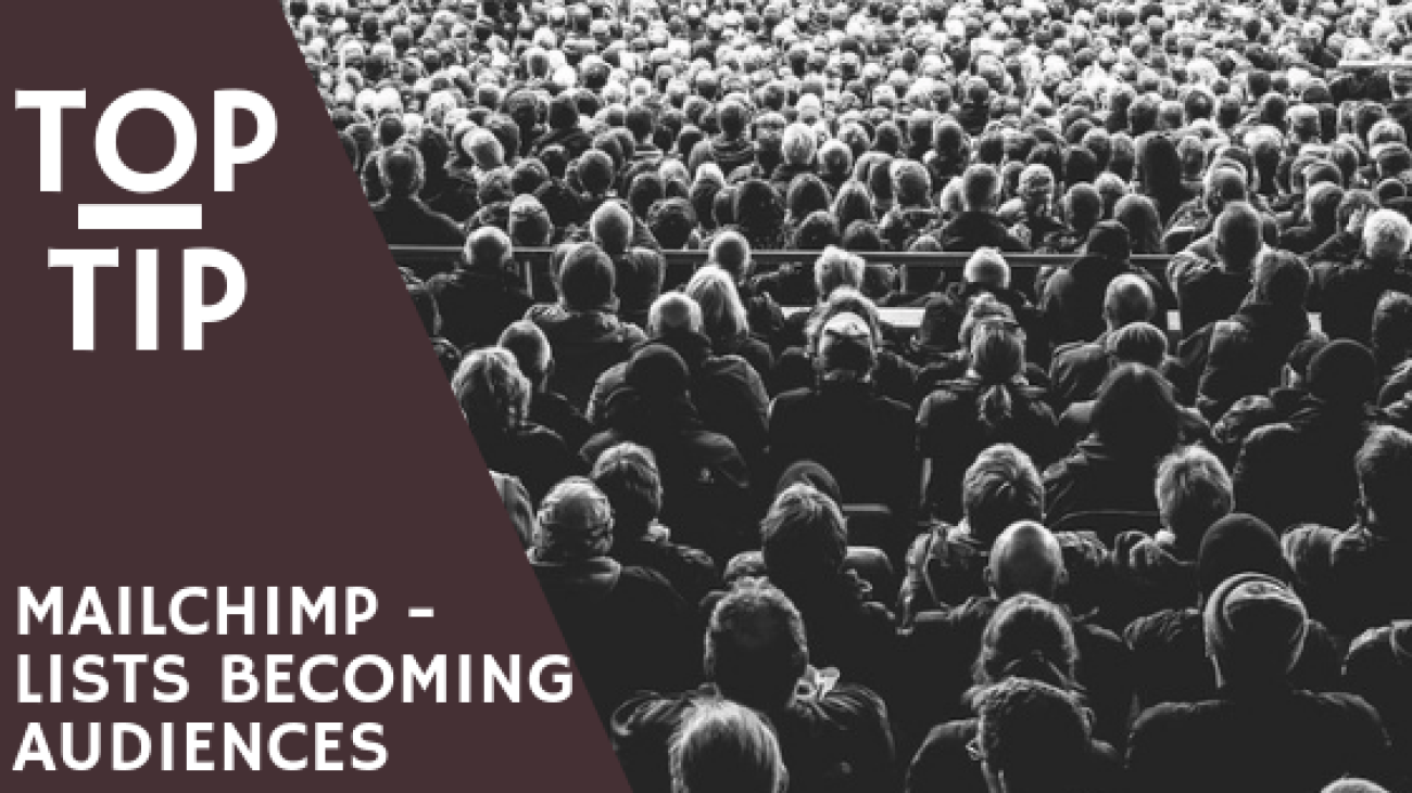 RedRite Mailchimp Lists become Audiences